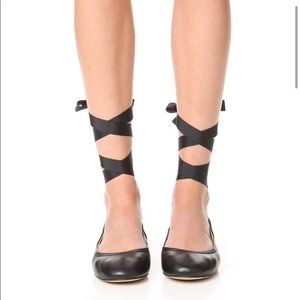 Sam Edelman Lace Up Ballet Flats